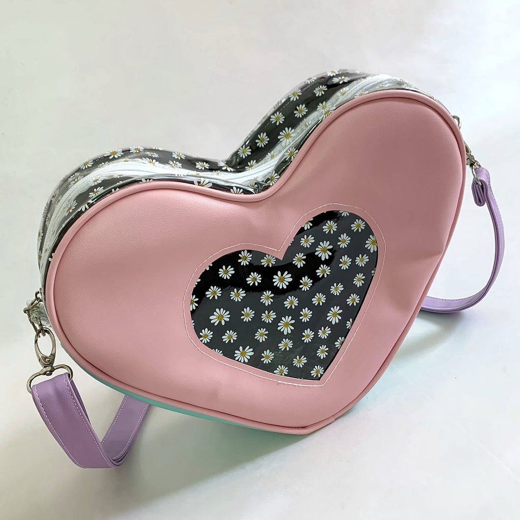 BOLSA CORAZÓN ROSA